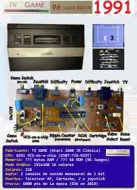 TV GAME 96 GAMES BUILT IN (1991) (ORD.0091.D/Funciona/Donado/24-02-2019)